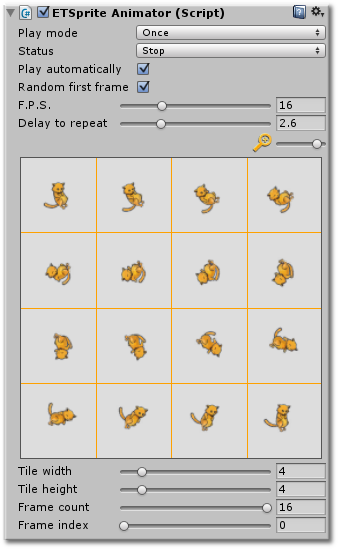 Sprite animator 2D